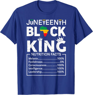 Black King Juneteenth 1865 Independence Day Black Pride Men T-Shirt - T-Shirt | Royal