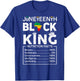 Black King Juneteenth 1865 Independence Day Black Pride Men T-Shirt - T-Shirt | Royal