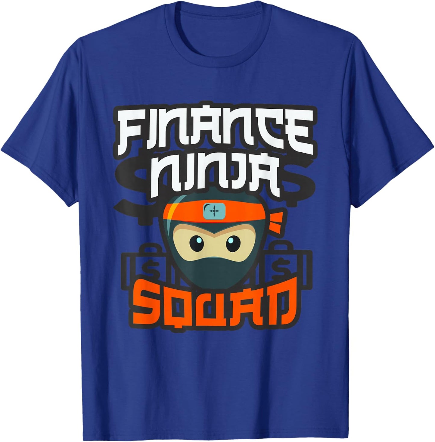 Multitasking CFO Accountant Analysis FINANCE NINJA SQUAD T-Shirt - T-Shirt | Royal