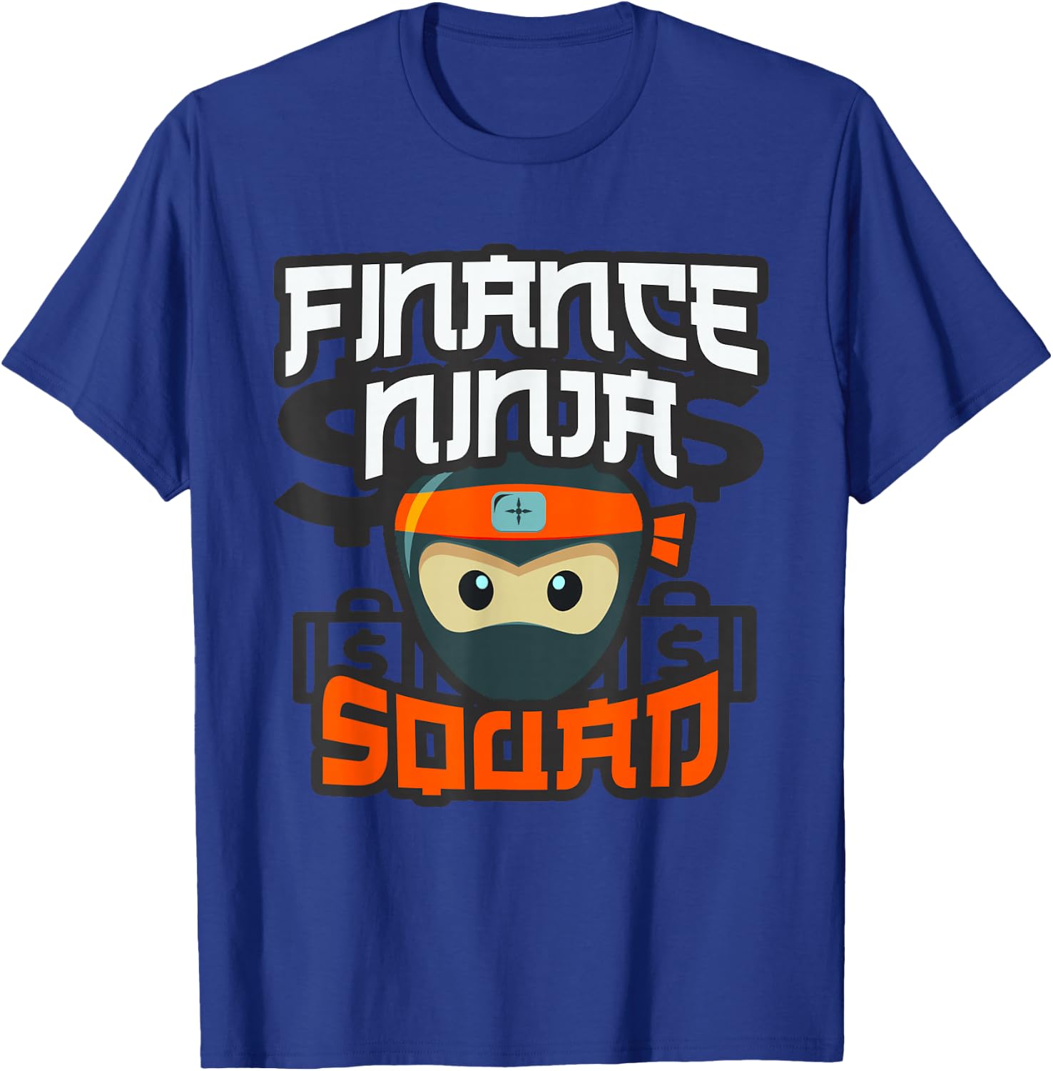 Multitasking CFO Accountant Analysis FINANCE NINJA SQUAD T-Shirt - T-Shirt | Royal