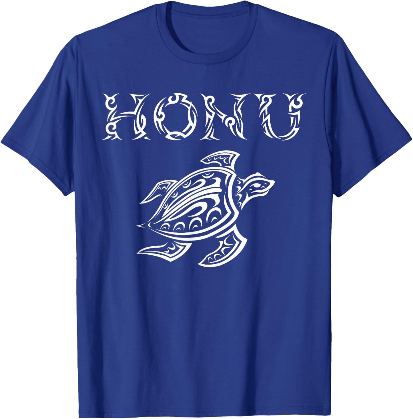 Honu Polynesian Tribal Style Sea Turtle T-Shirt - T-Shirt | Royal