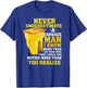 Funny Garbage Man Gift - Never Underestimate a Garbage Man T-Shirt - T-Shirt | Royal