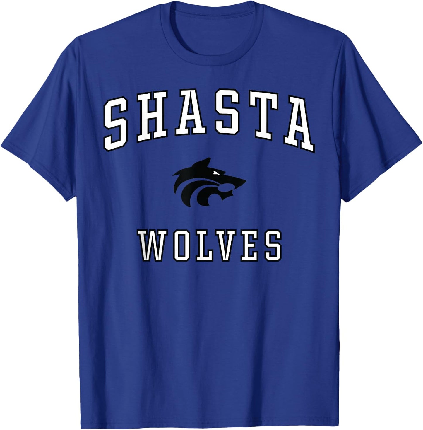 Shasta High School Wolves C1 T-Shirt - T-Shirt | Royal