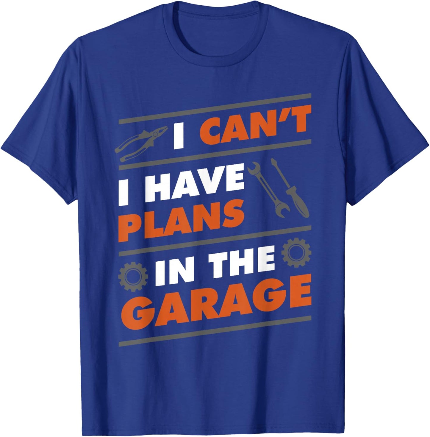 Funny Mechanic Tools Garage - Guys Man Cave Tinker T-Shirt - T-Shirt | Royal