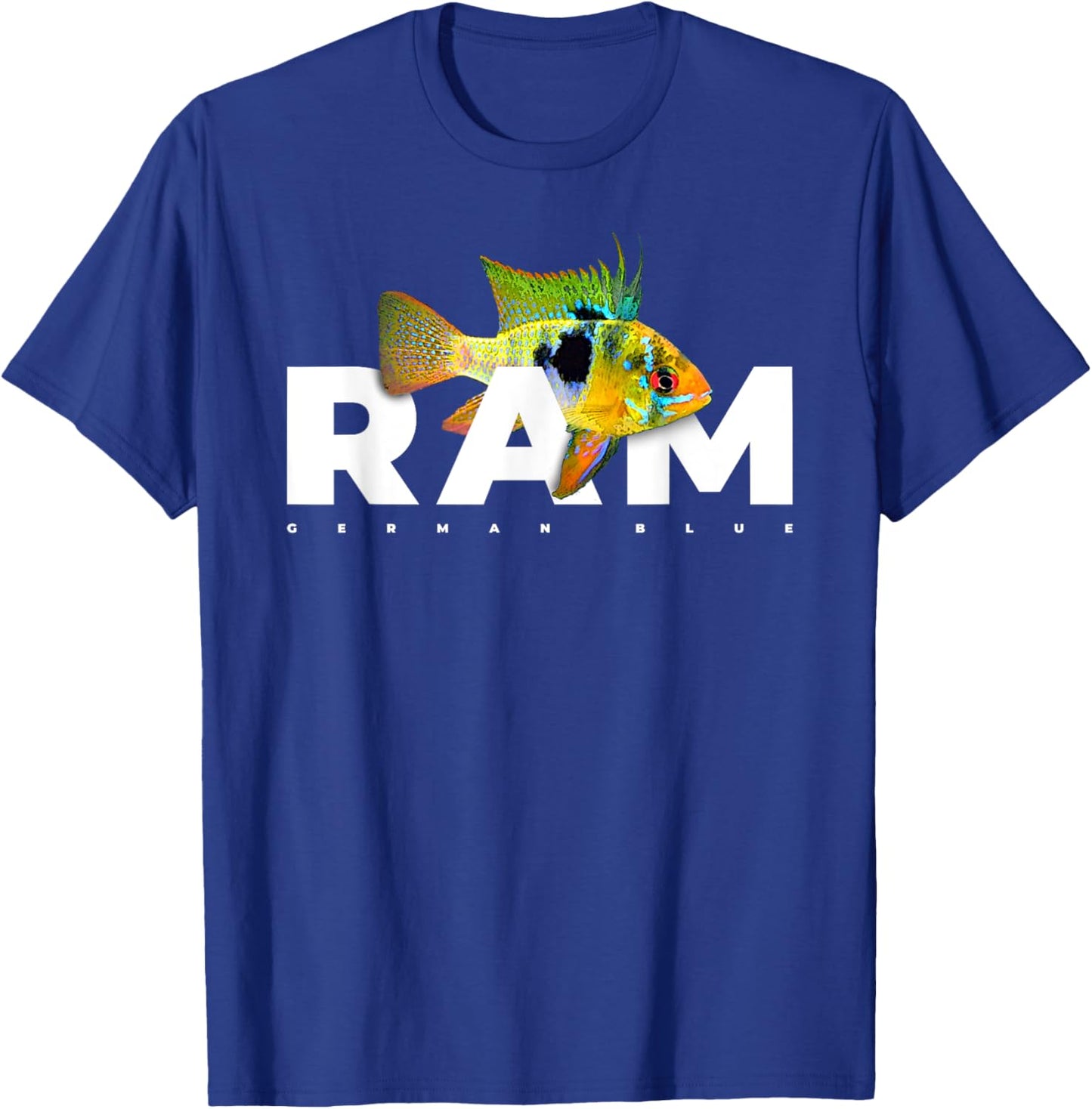 German Blue Ram Cichlid Aquarium Fish Keeper T-Shirt - T-Shirt | Royal