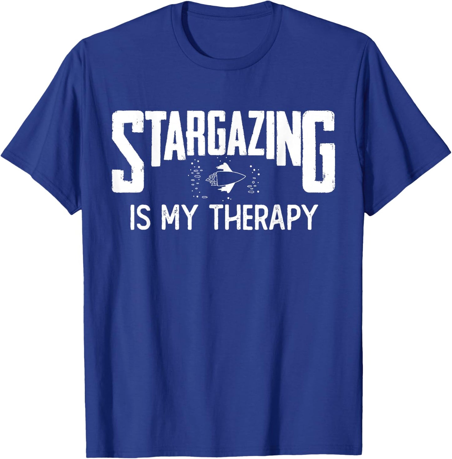 Stargazer Joke Astronomer Telescope Stargazing Astronomy T-Shirt - T-Shirt | Royal