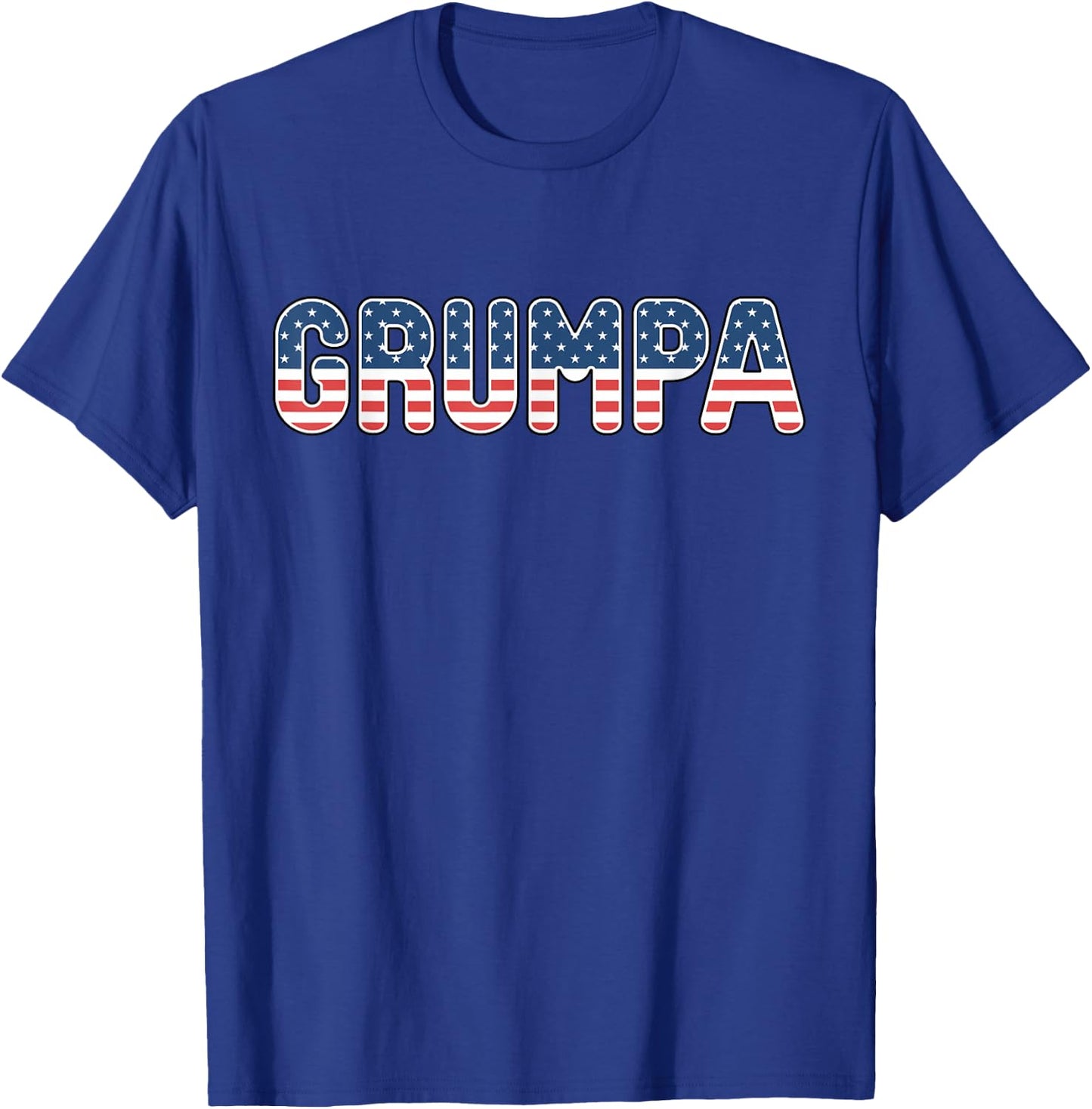 Grumpa American Flag Patriotic USA 4th of July T-Shirt - T-Shirt | Royal