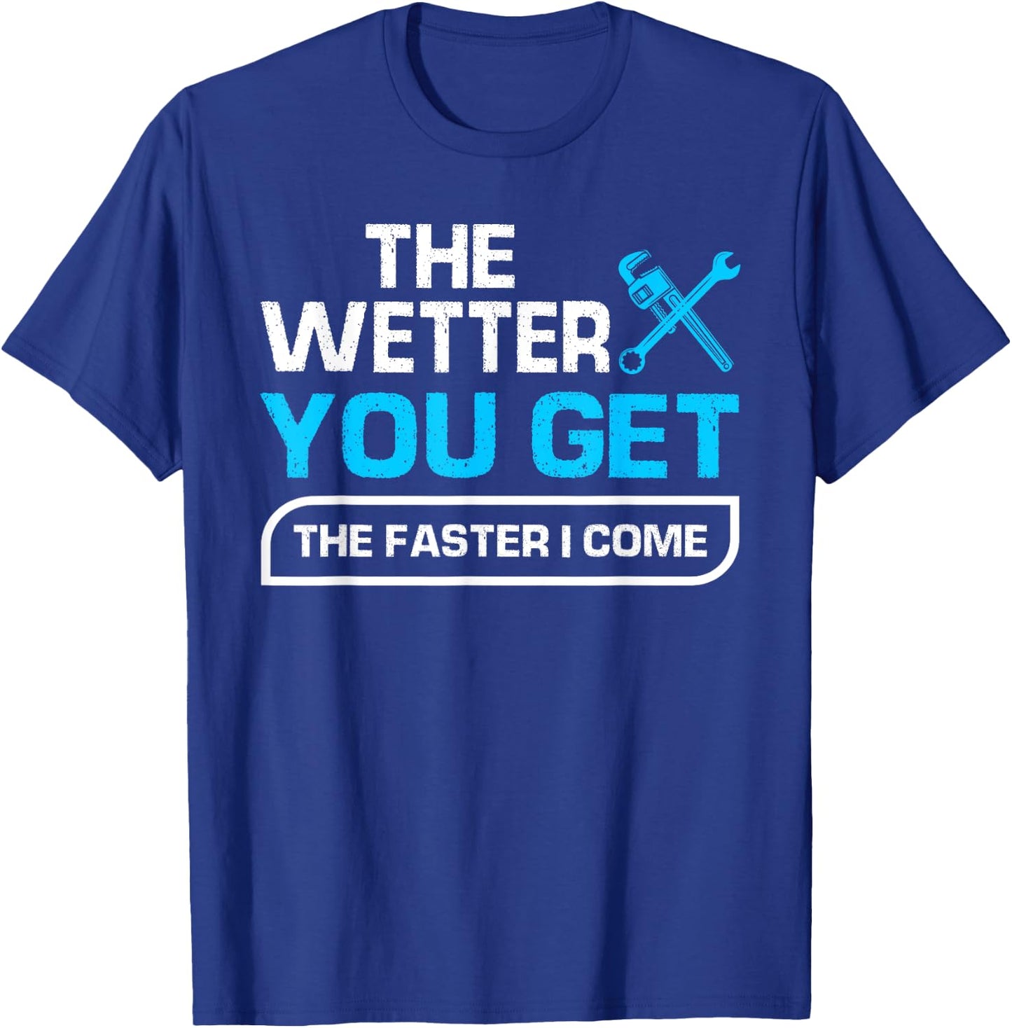 Funny Plumbing Graphic Design Plumber Dad Husband Men T-Shirt - T-Shirt | Royal