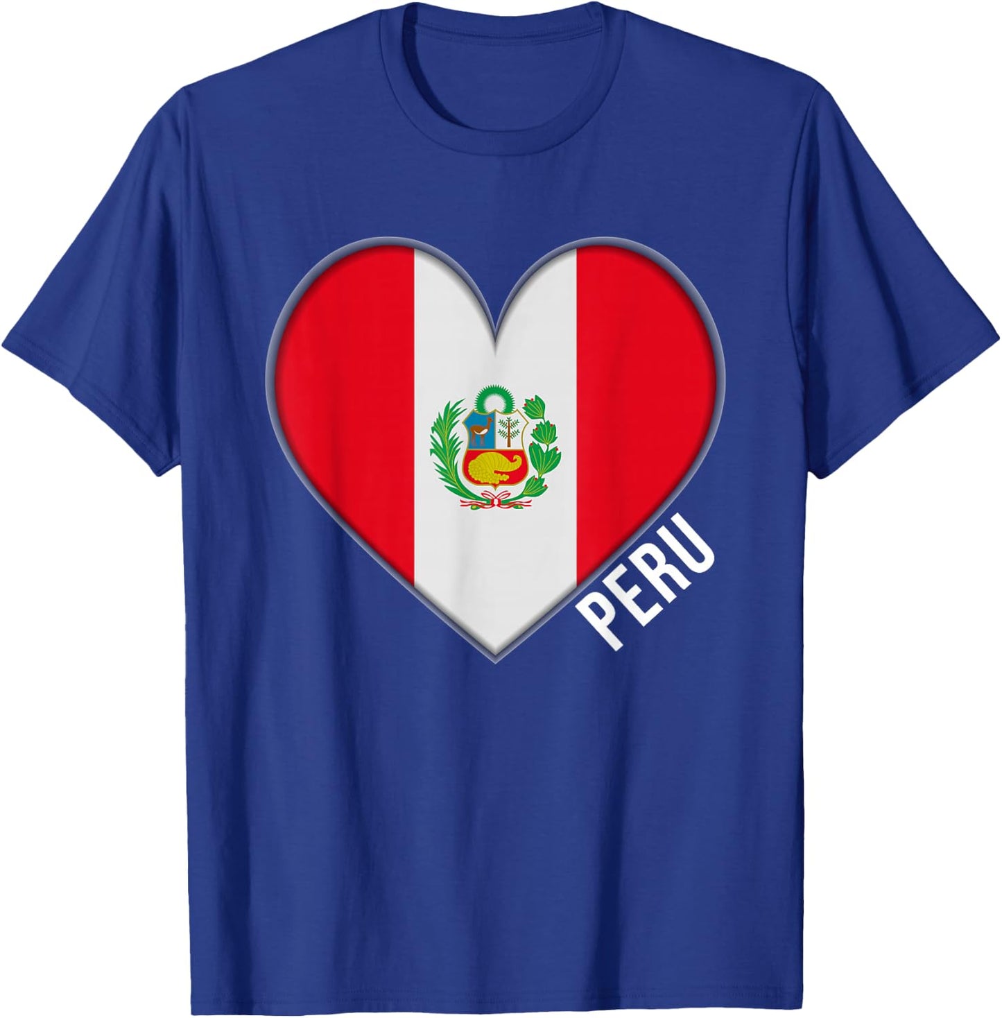 I Love Peru and Men T-Shirt - T-Shirt | Royal