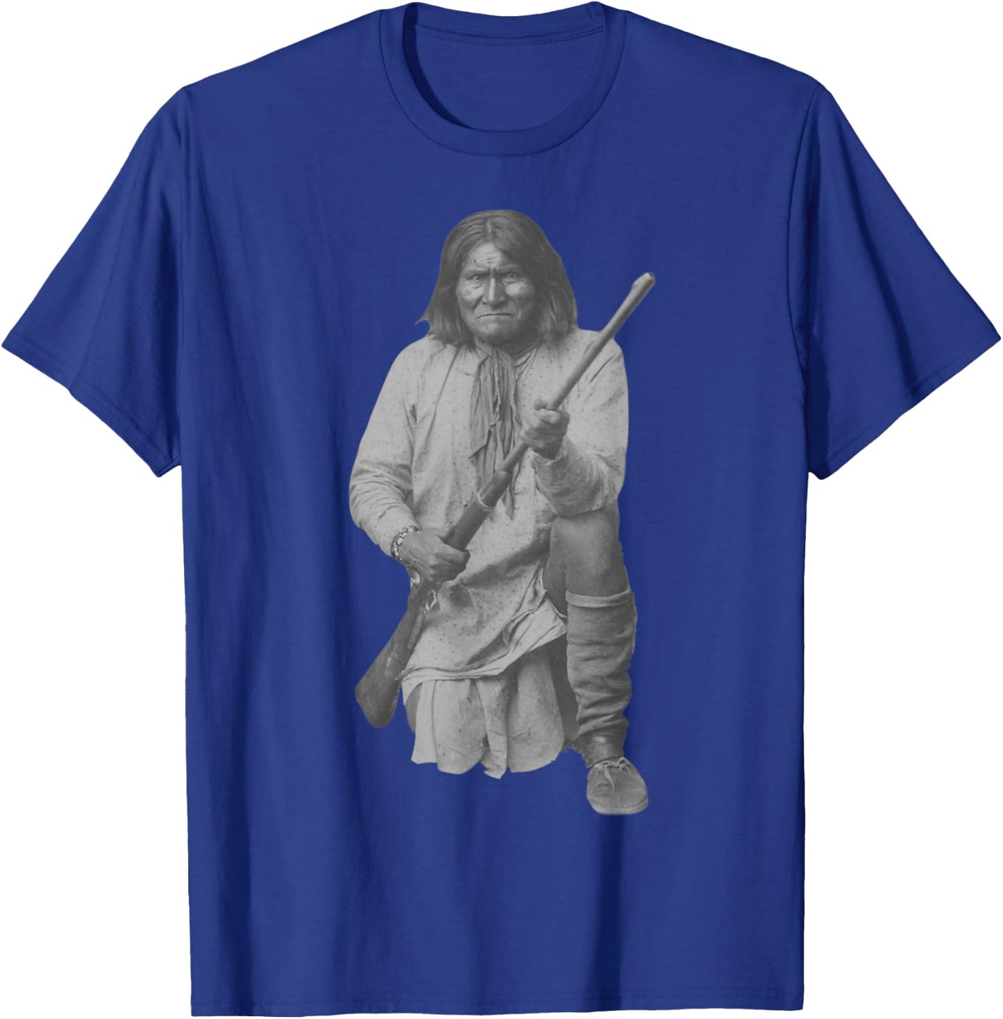 Geronimo Native American Indian Apache Warrior Hero Arizona T-Shirt - T-Shirt | Royal