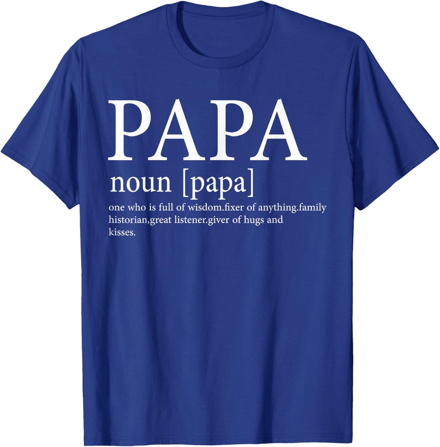 Papa Definition Grandpa Funny Fathers Day T-Shirt - T-Shirt | Royal
