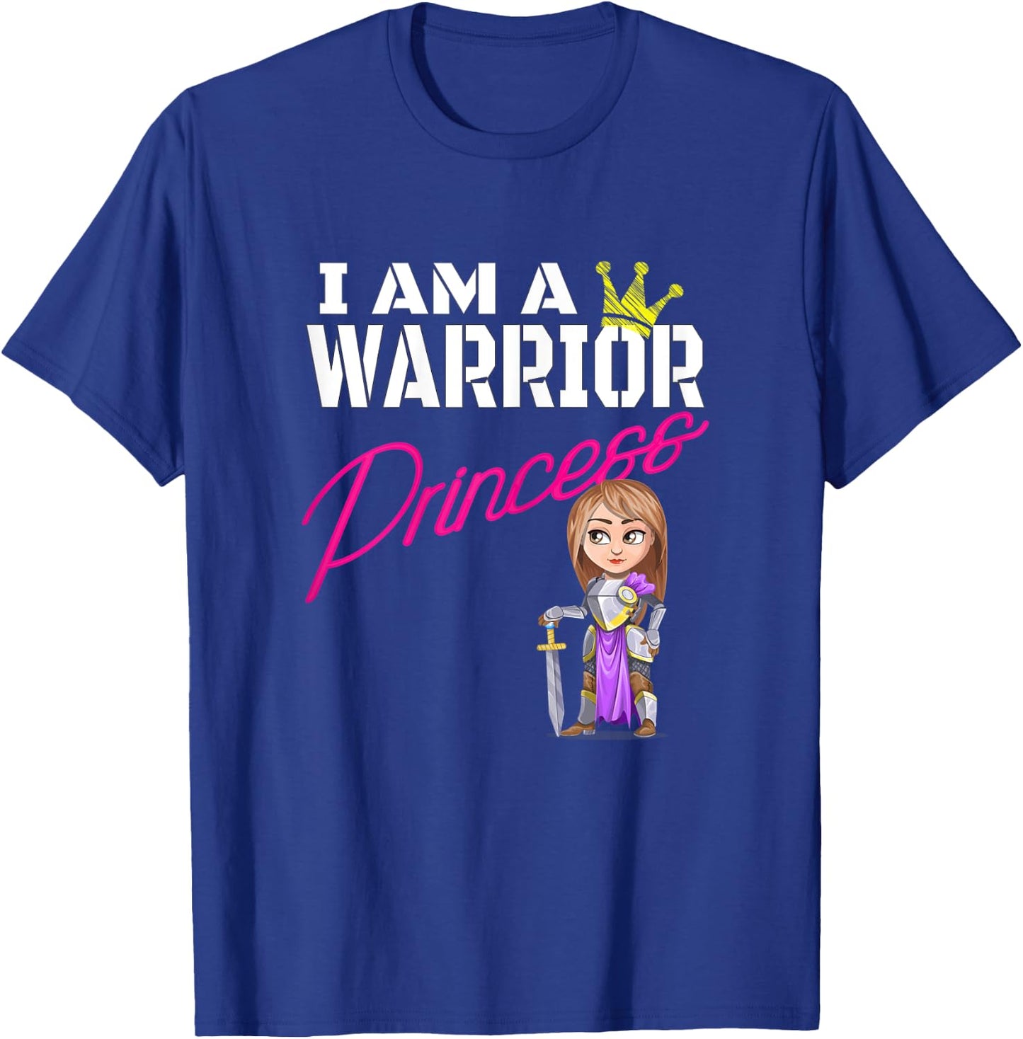 I'm a Warrior Princess Brunette for Strong Women Inspiration T-Shirt - T-Shirt | Royal
