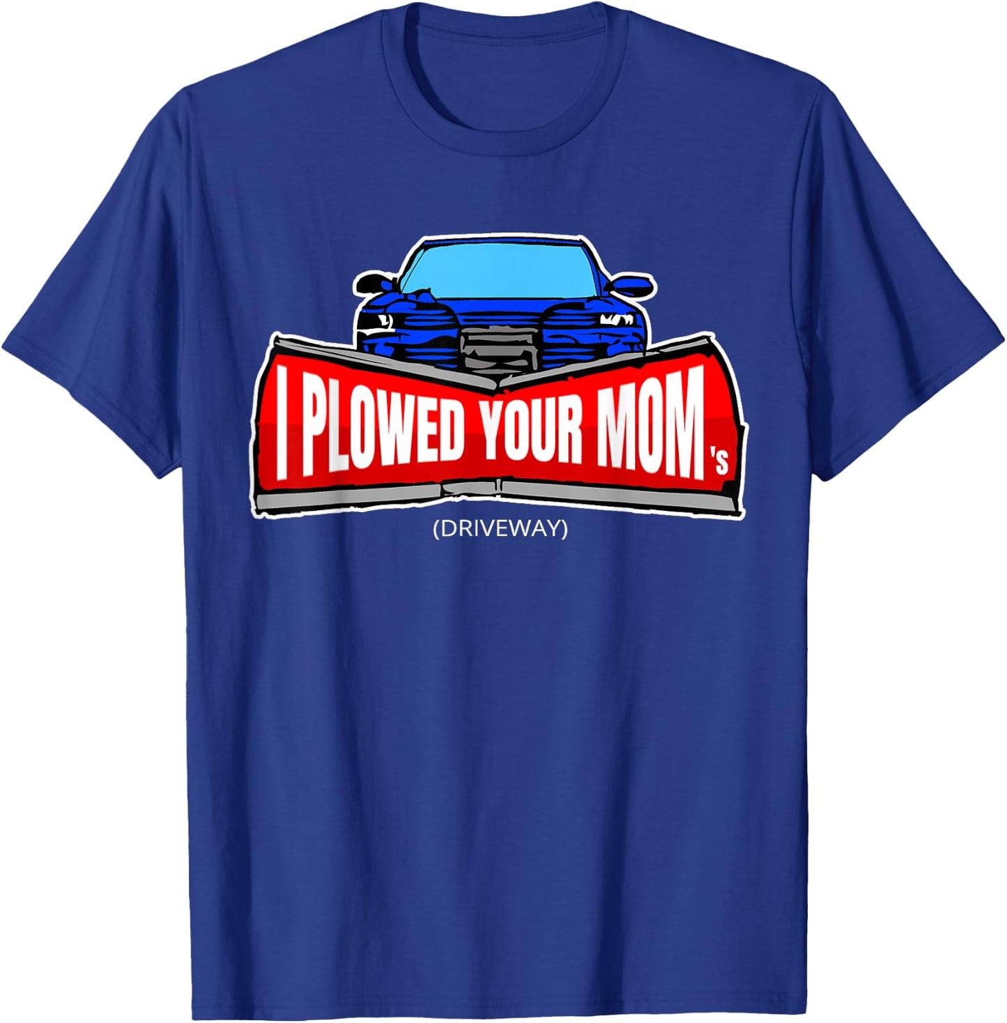 Men's Funny Snow Plow Truck Shirt T-Shirt - T-Shirt | Royal