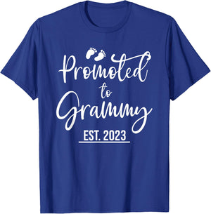 Promoted to Grammy Est 2023, GiGi Established T-Shirt - T-Shirt | Royal