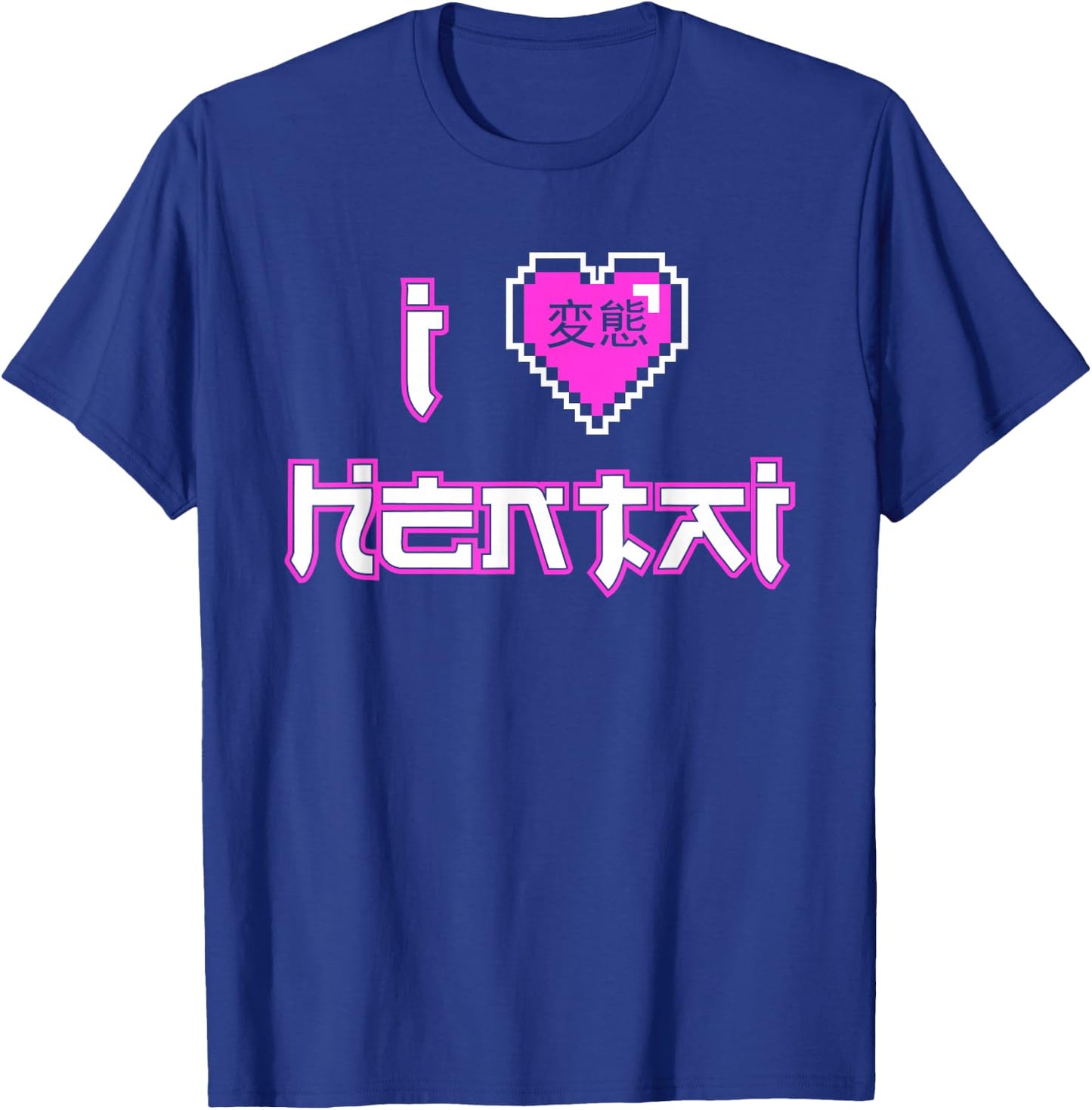 Funny Hentai Anime - Retro I Heart Hentai T-Shirt - T-Shirt | Royal