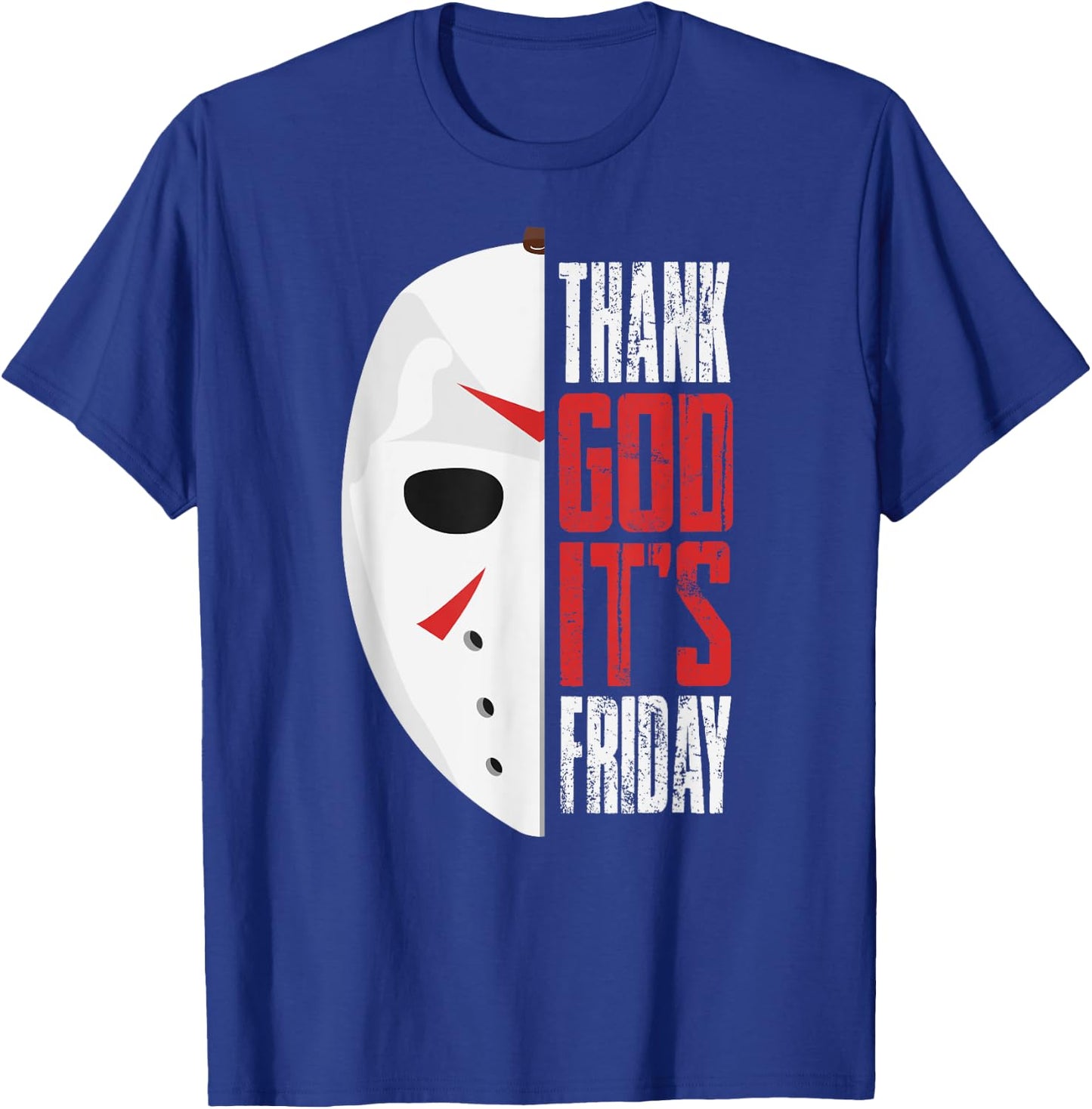 Thank God It's Friday Halloween Horror Scary Movies T-Shirt - T-Shirt | Royal
