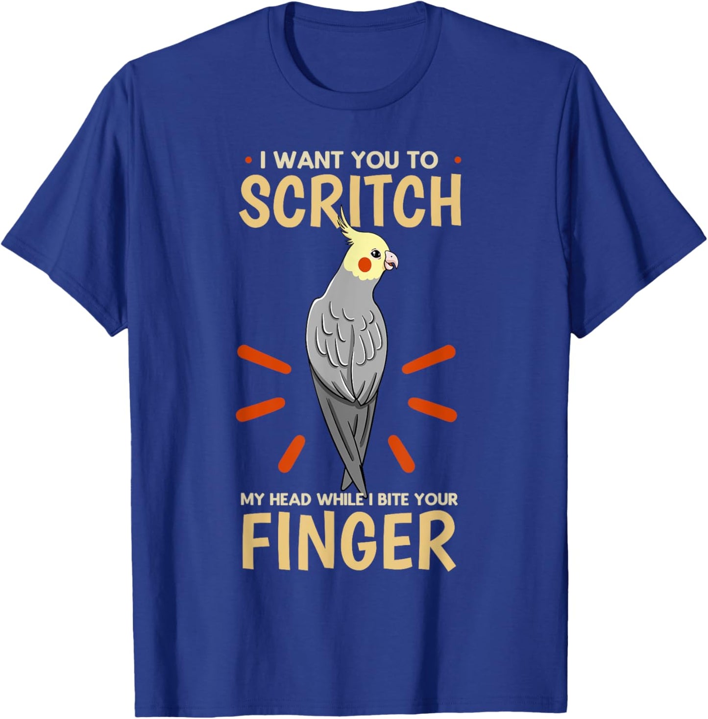Cockatiel Cockatoo Lutino Quarrion Weiro Bird Parrot Tiel T-Shirt - T-Shirt | Royal