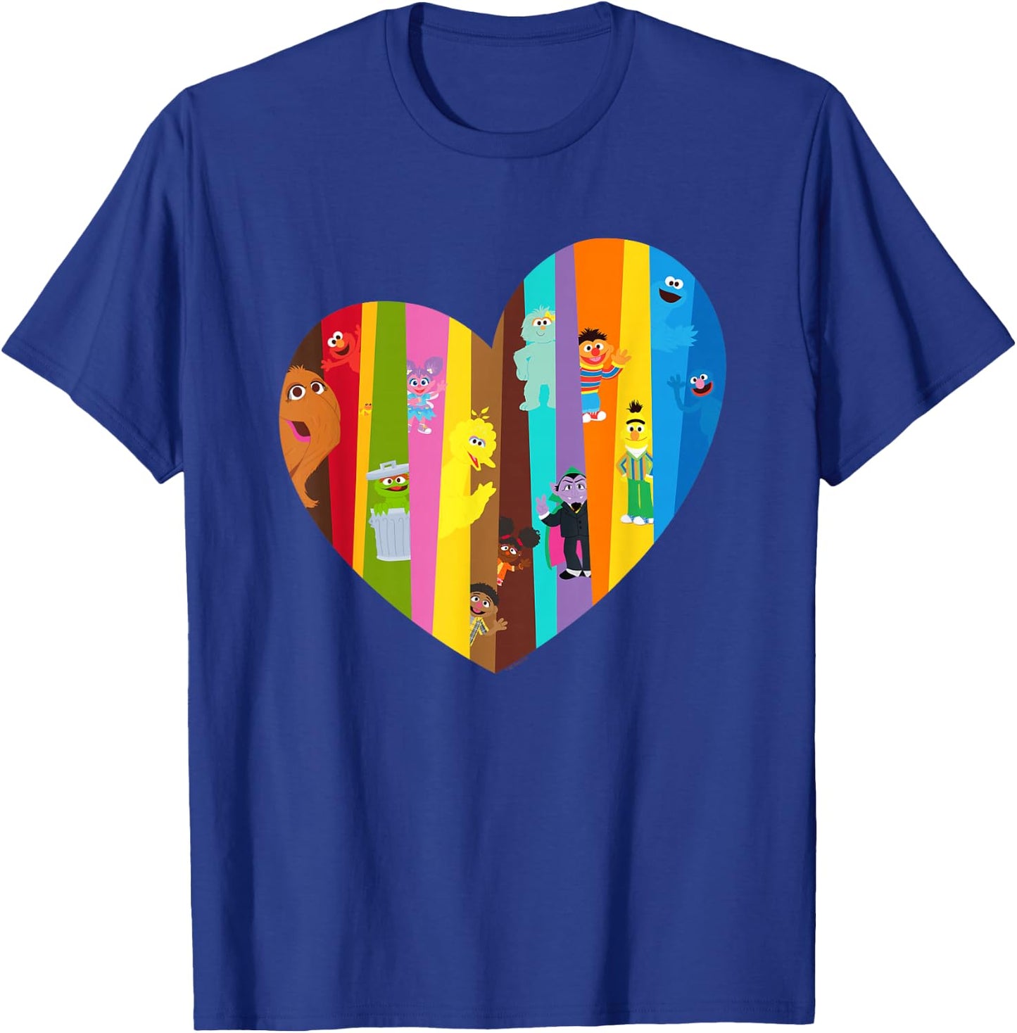 Sesame Street Heart of Many Colours with Gabrielle and Tamir T-Shirt - T-Shirt | Royal