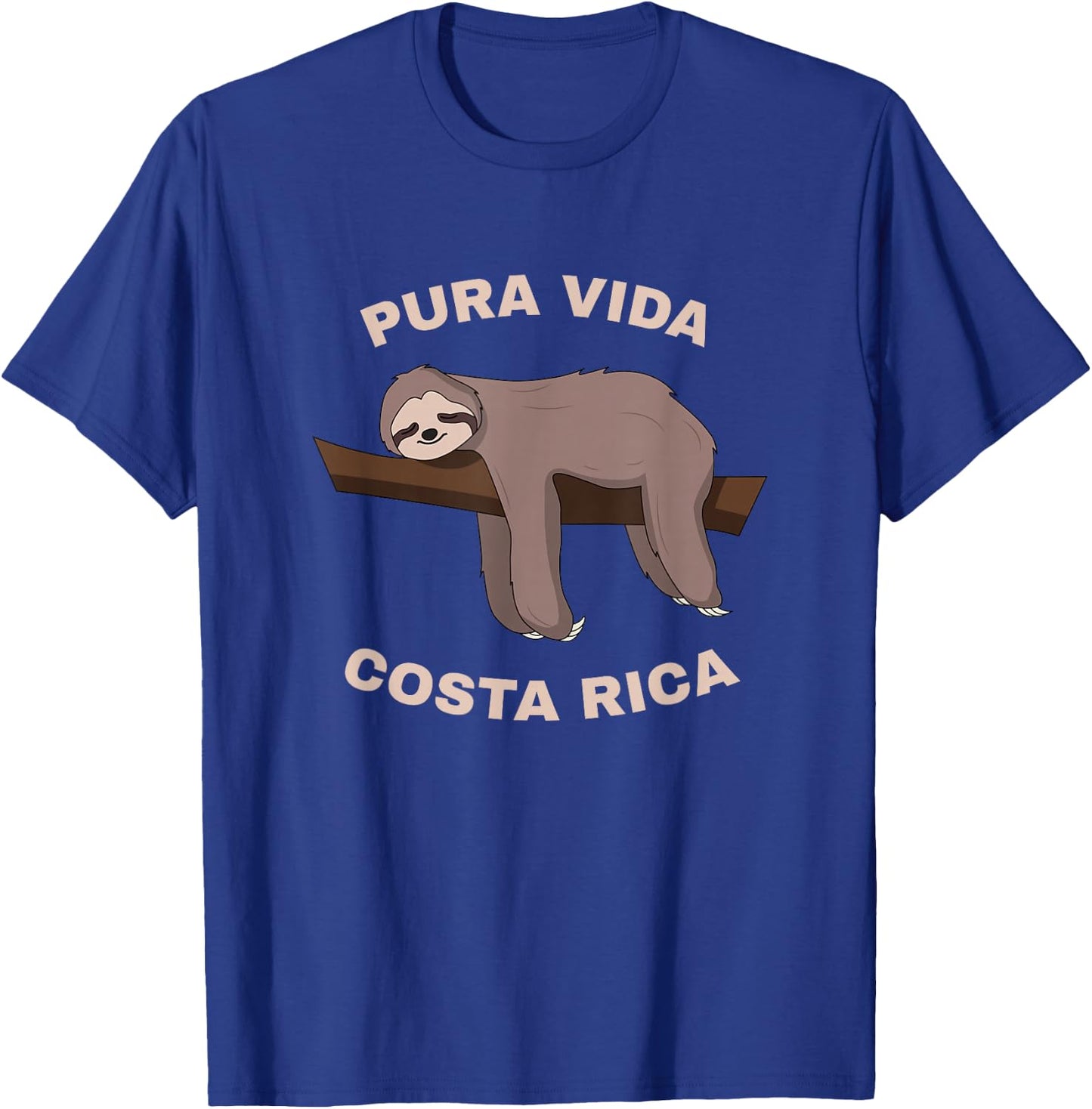 Pura Vida Costa Rica - Cool Costa Rica Sloth T-Shirt - T-Shirt | Royal