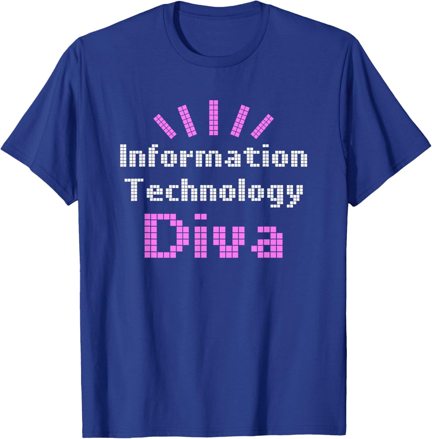 Information Technology Diva IT Tech Geek T-Shirt - T-Shirt | Royal
