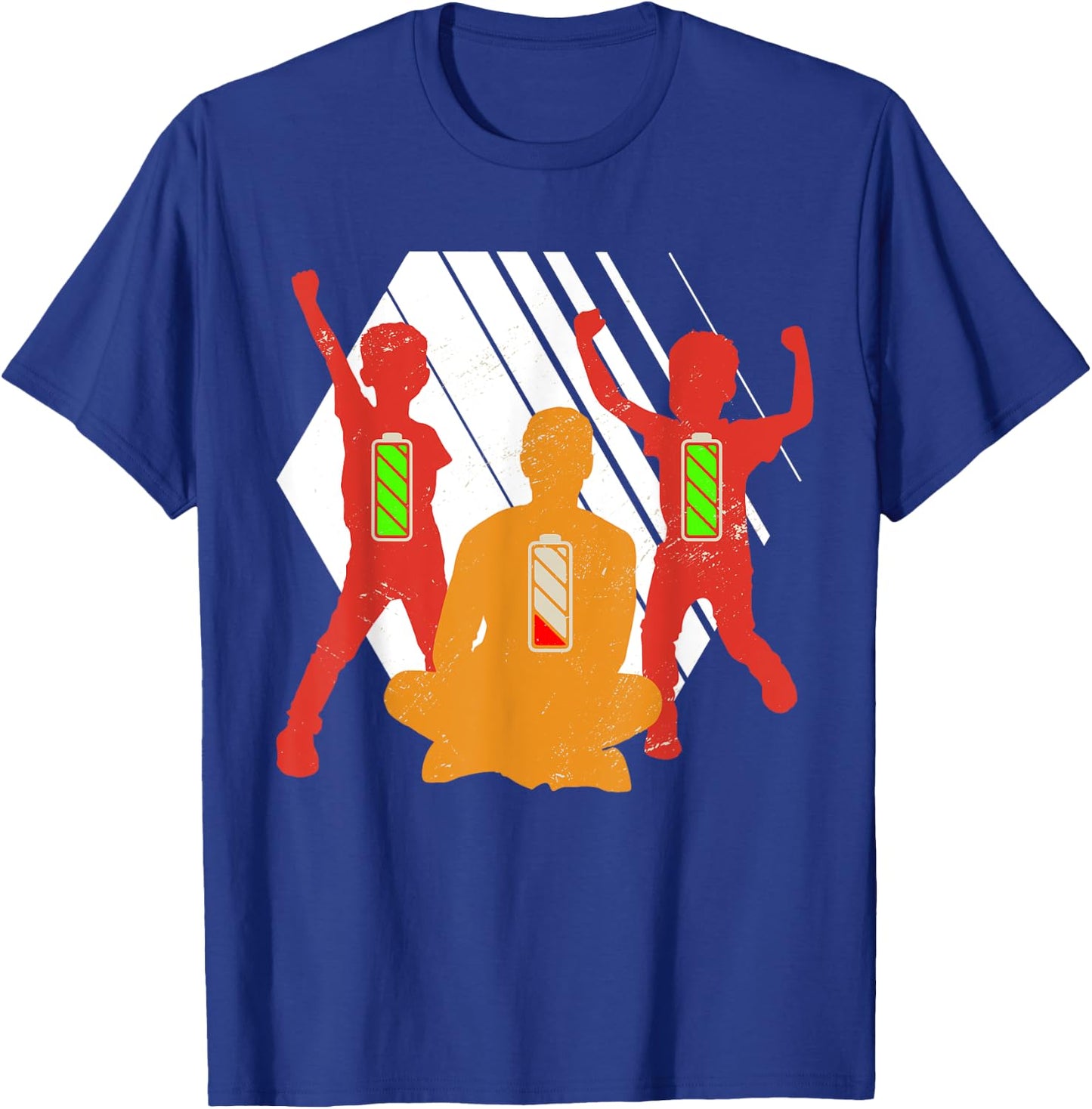 Twins Dad Father's Day Gift Father's Day Gift Funny Fun T-Shirt - T-Shirt | Royal