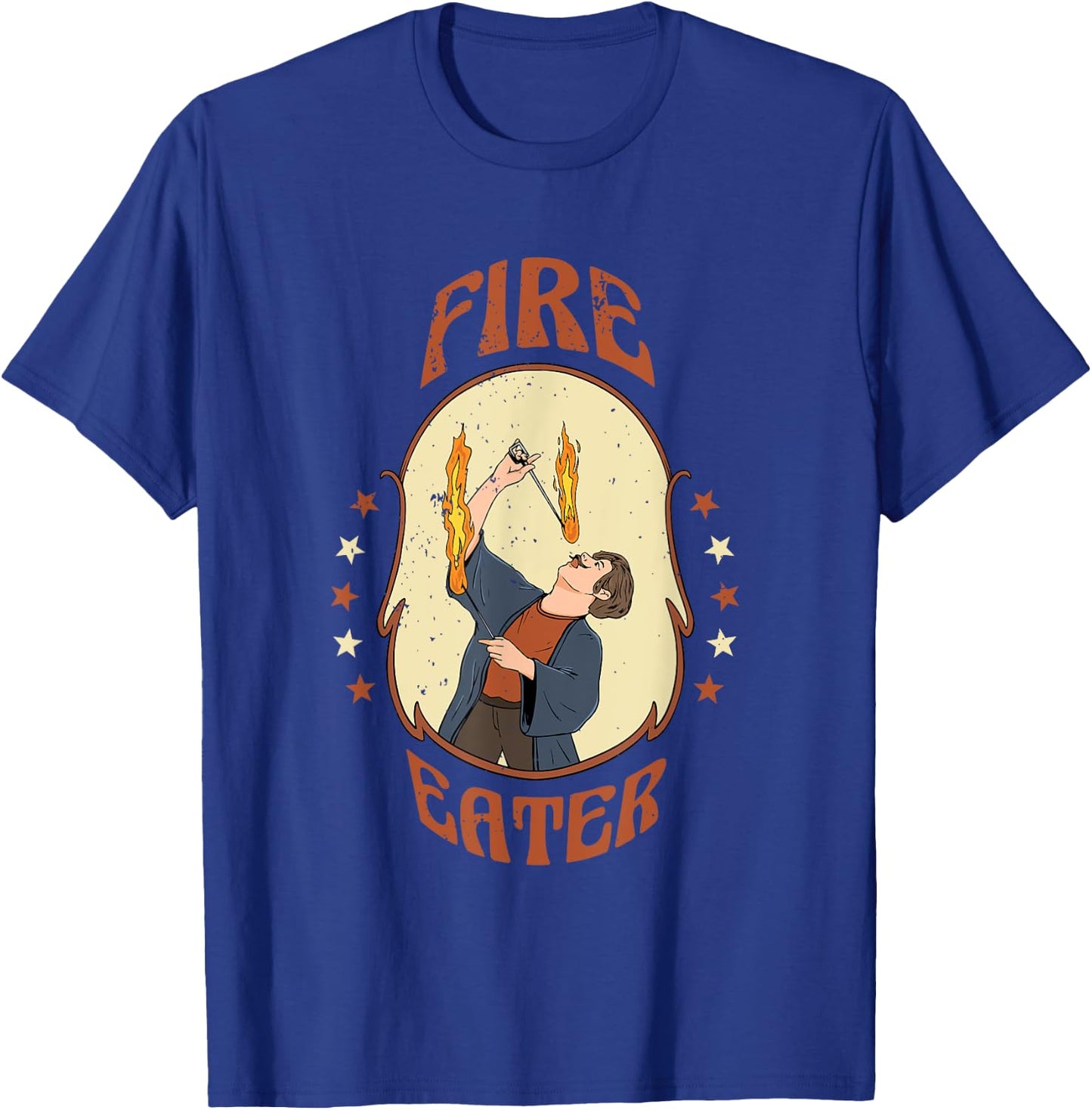 Fire Eater Circus Costume Design for a Circus Lover T-Shirt - T-Shirt | Royal