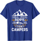 Camping Grandpa - Camping Pappy Camper T-Shirt - T-Shirt | Royal