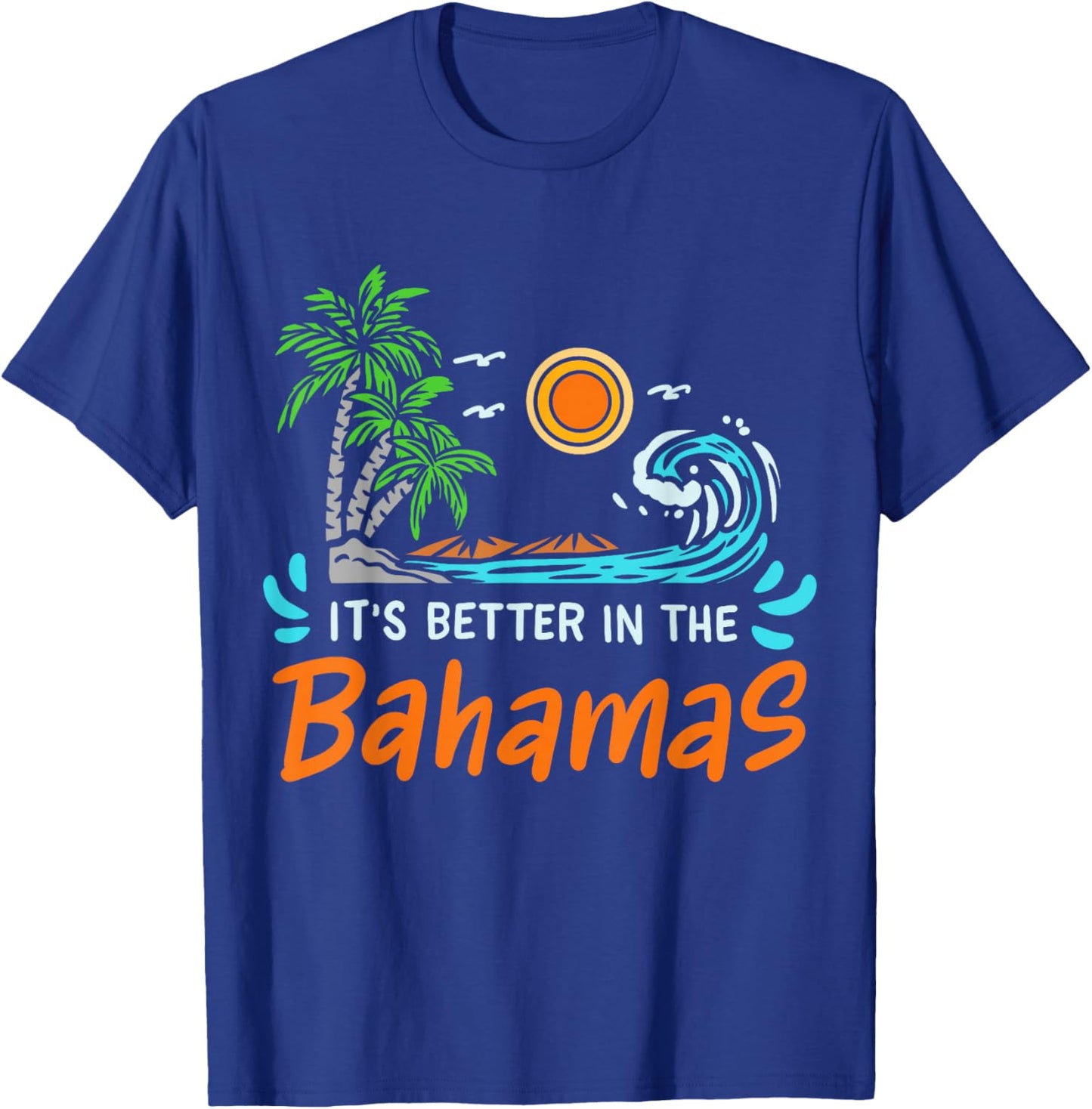 Bahamas Retro 80s T-Shirt - T-Shirt | Royal