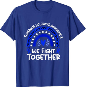 Tuberous Sclerosis Awareness Shirts We Fight Together Black -Adults Small Classic Fit Short Sleeve T-Shirt - T-Shirt | Royal