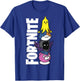 Fortnite Black Classic Fit - Adult Polyester & Cotton Short Sleeve T-Shirt - T-Shirt | Royal