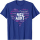 NICU Aunt Heart Micro Preemie Baby Aunt NICU Auntie T-Shirt - T-Shirt | Royal