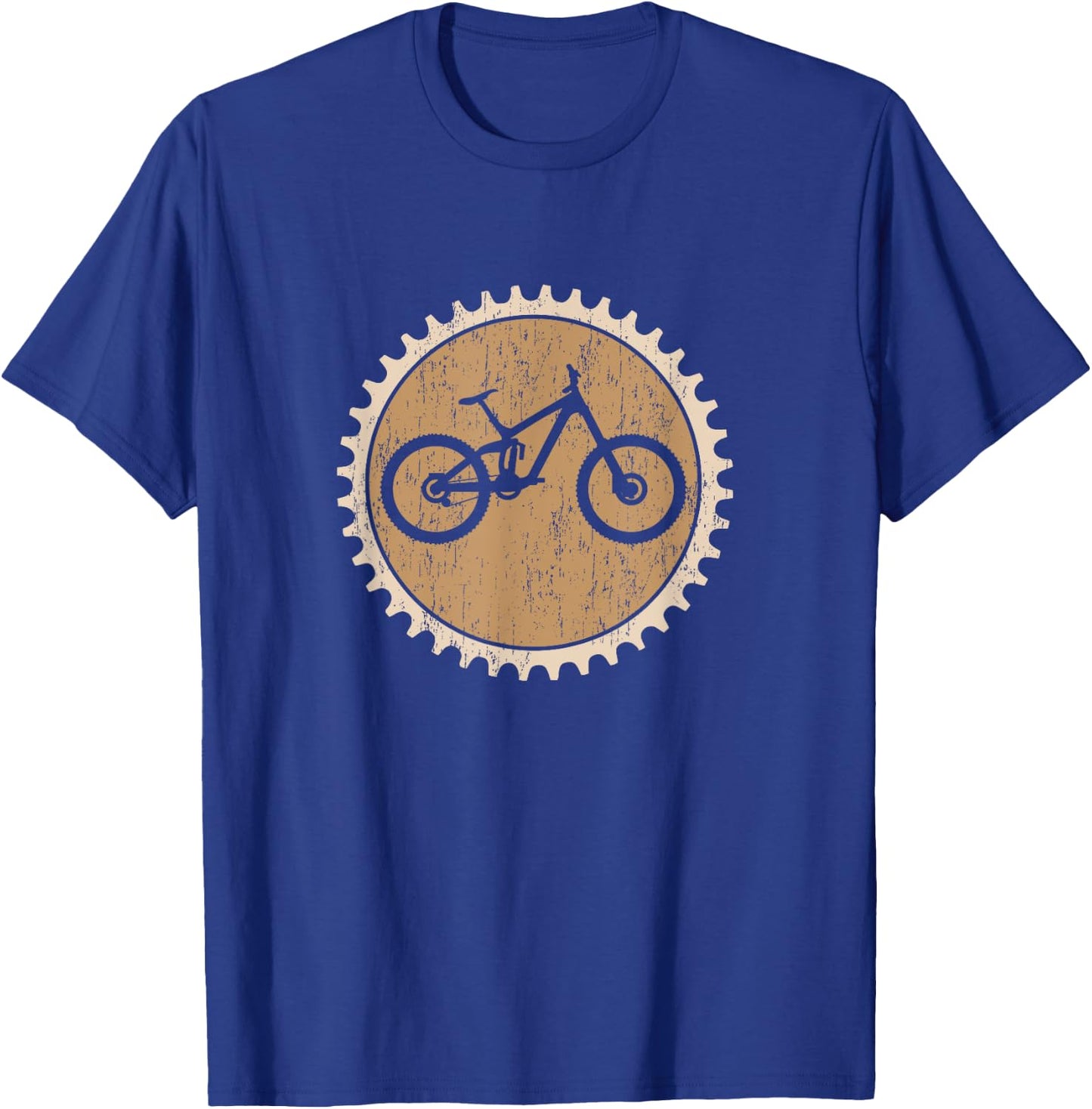 Enduro Bike Chainring Mountain Bike T-Shirt - T-Shirt | Royal