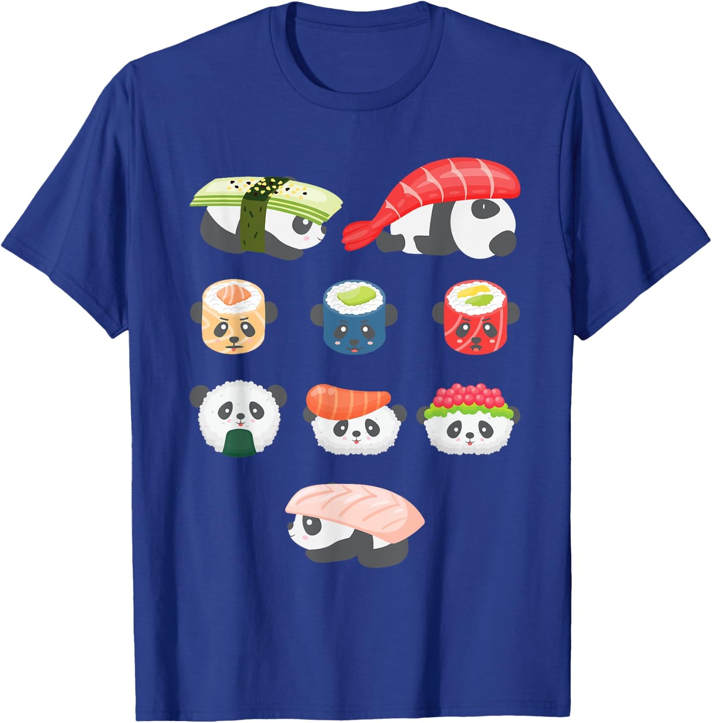 Cute Kawaii Panda Hug Sushi Lover T-Shirt - T-Shirt | Royal