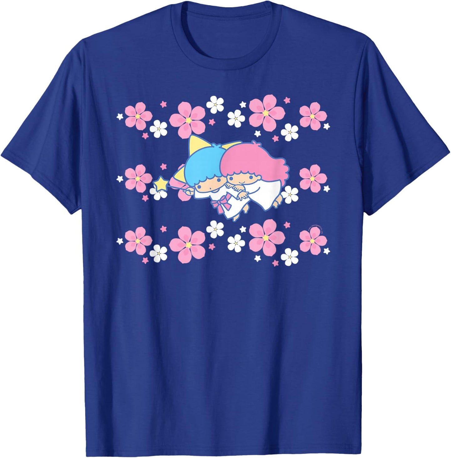 Little Twin Stars Tropical Flowers T-Shirt - T-Shirt | Royal