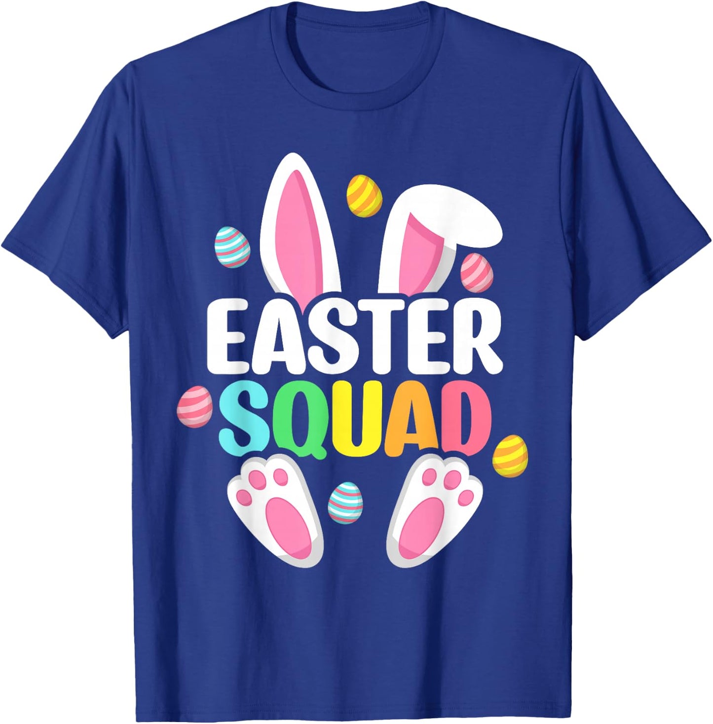 Easter Squad Family Matching Easter Day Bunny Egg Hunt Group T-Shirt - T-Shirt | Royal