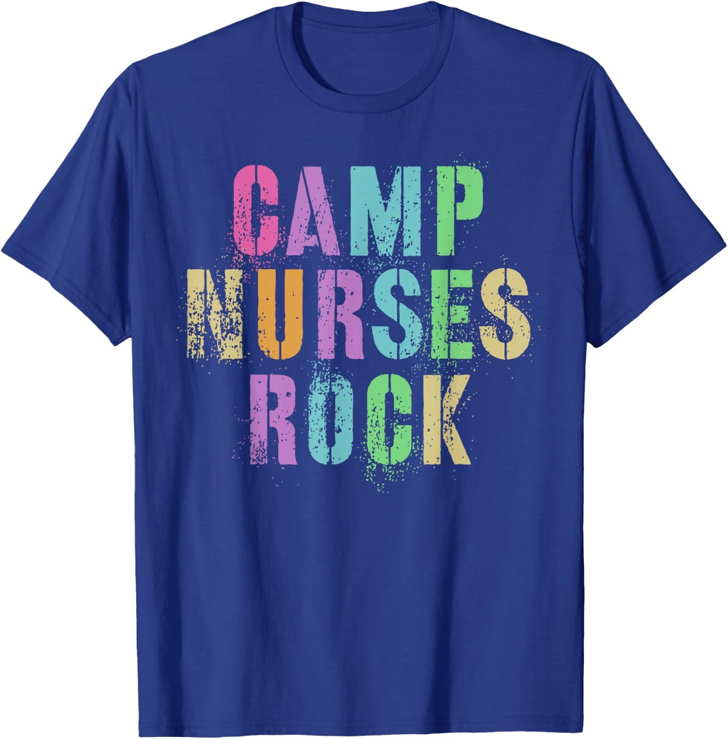 CAMP NURSES Do ROCK Funny Camping Medical Squad Medic Team T-Shirt - T-Shirt | Royal