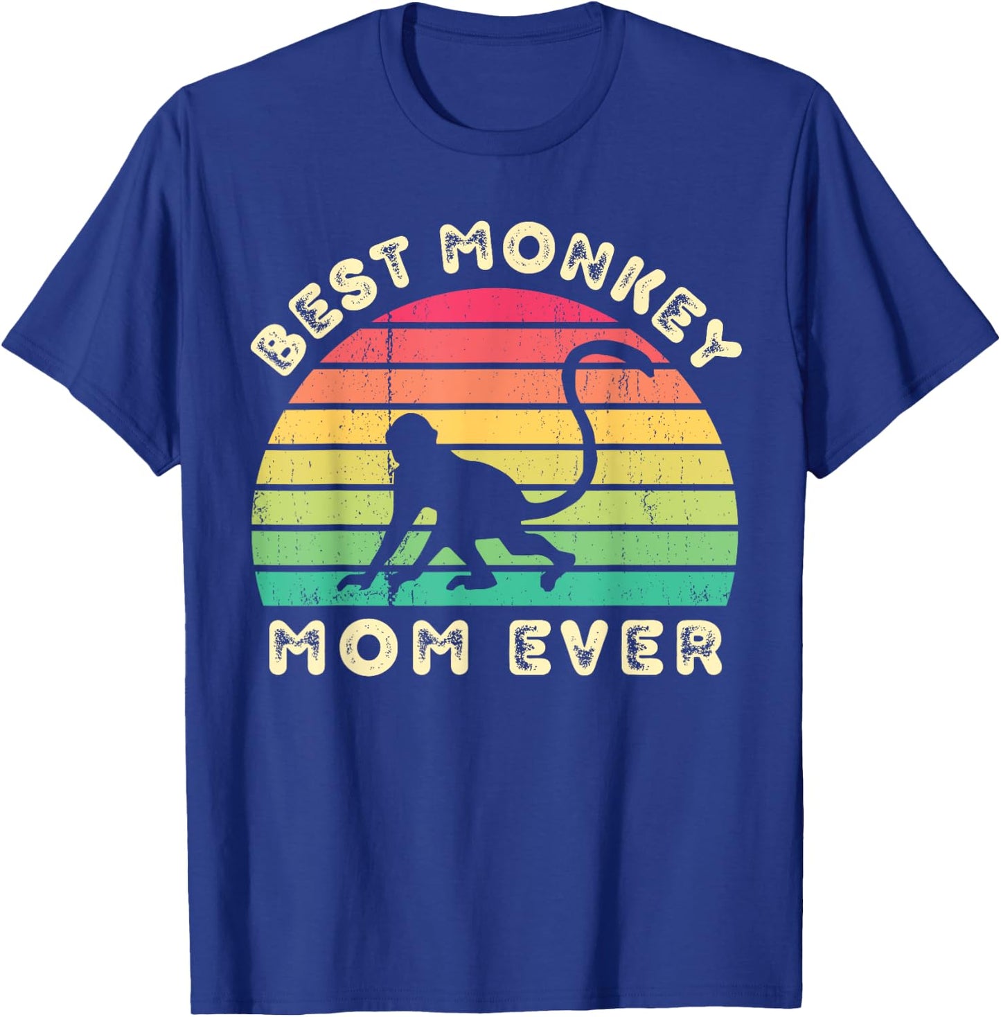 Best monkey Mom Ever mothers day T-Shirt - T-Shirt | Royal