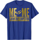 Me Vs Me I Am My Own Competition Motivational T-Shirt - T-Shirt | Royal