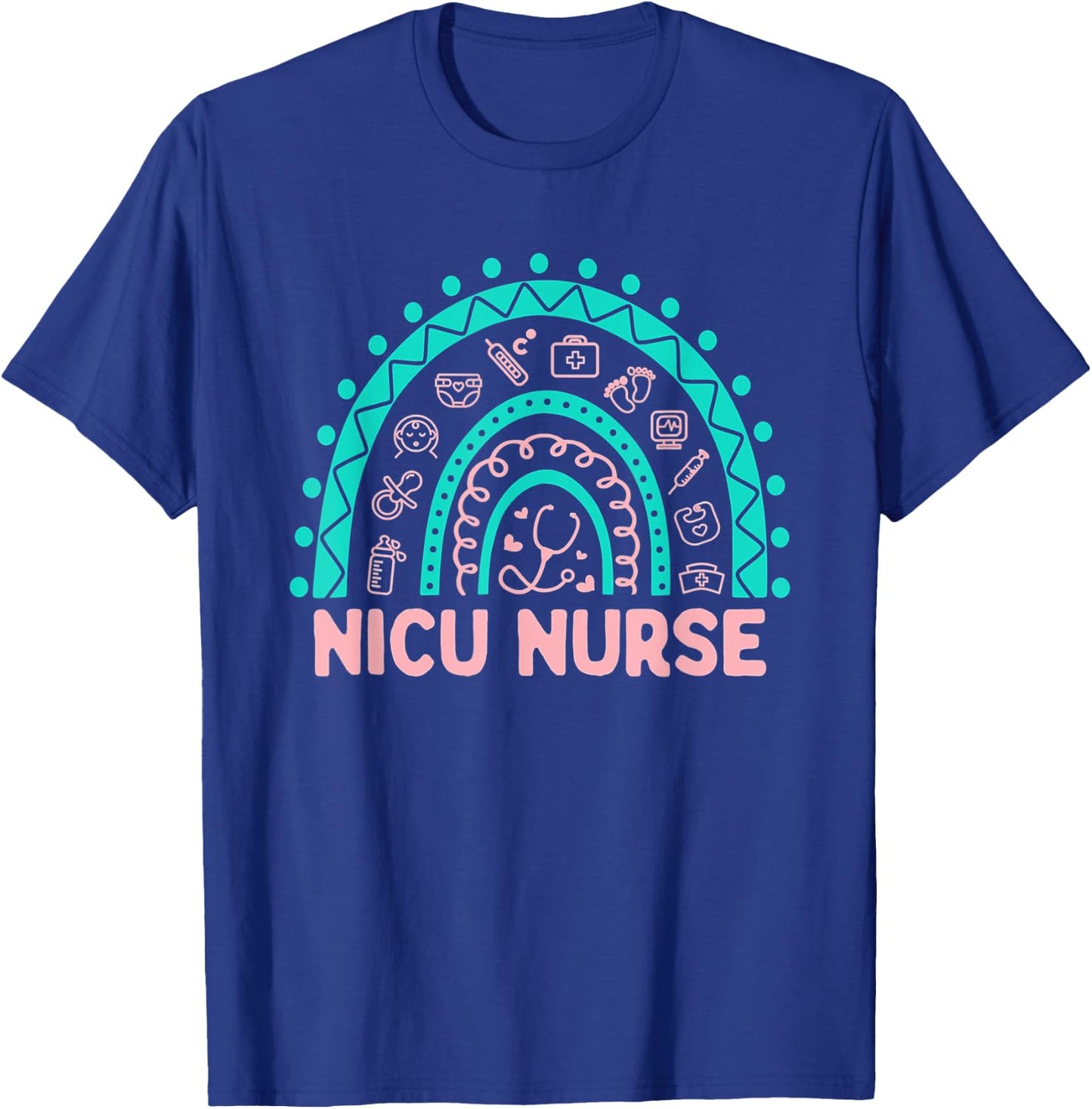 NICU Nurse RN Neonatal Intensive Care Nursing T-Shirt - T-Shirt | Royal
