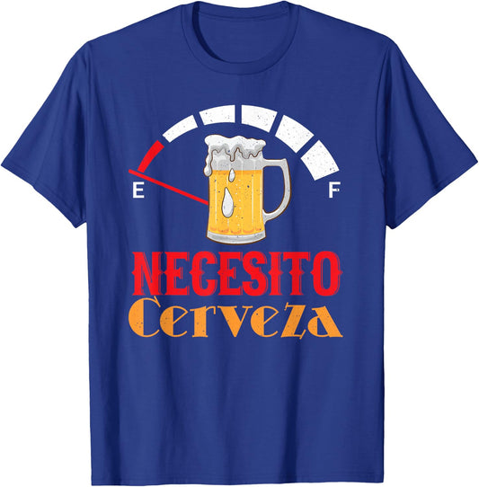 Necesito Cerveza Mexican Beer Funny T-Shirt - T-Shirt | Royal