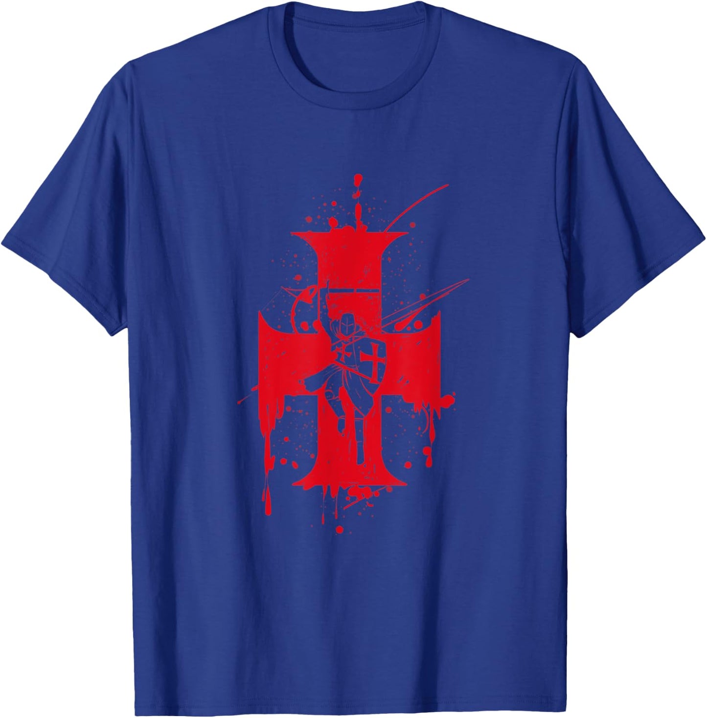 Catholic Templar Knights Templar Cross T-Shirt - T-Shirt | Royal