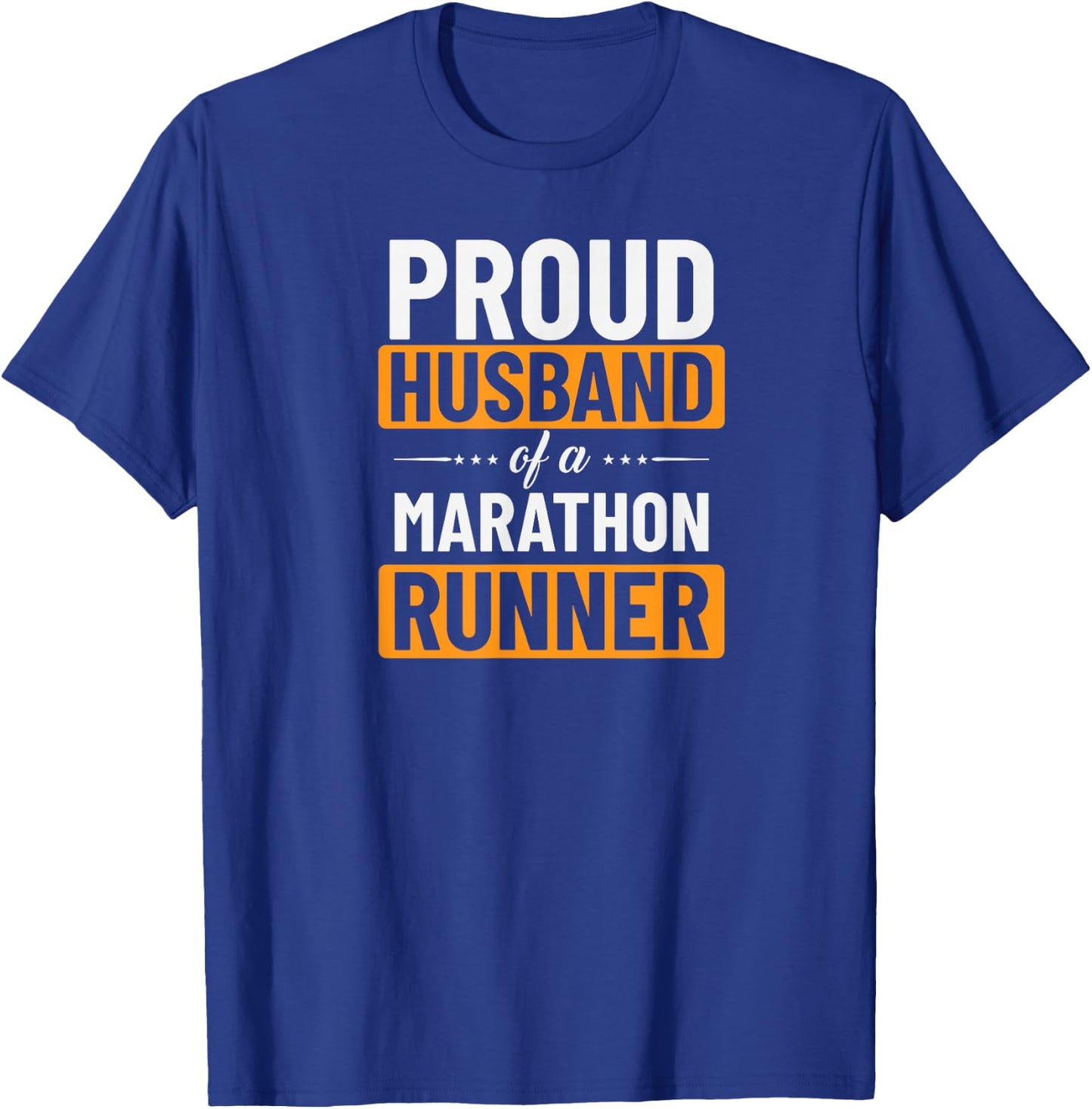Proud Husband Of A Marathon Runner T-Shirt - T-Shirt | Royal