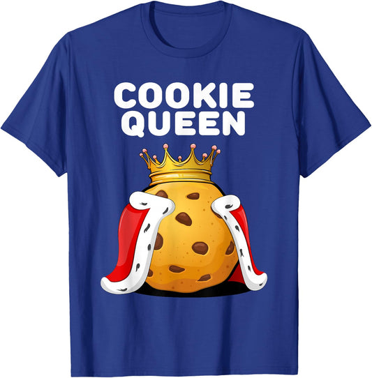 Cookie Shirts | Cookie Queen | Black Cute Cookie T-Shirt - T-Shirt | Royal