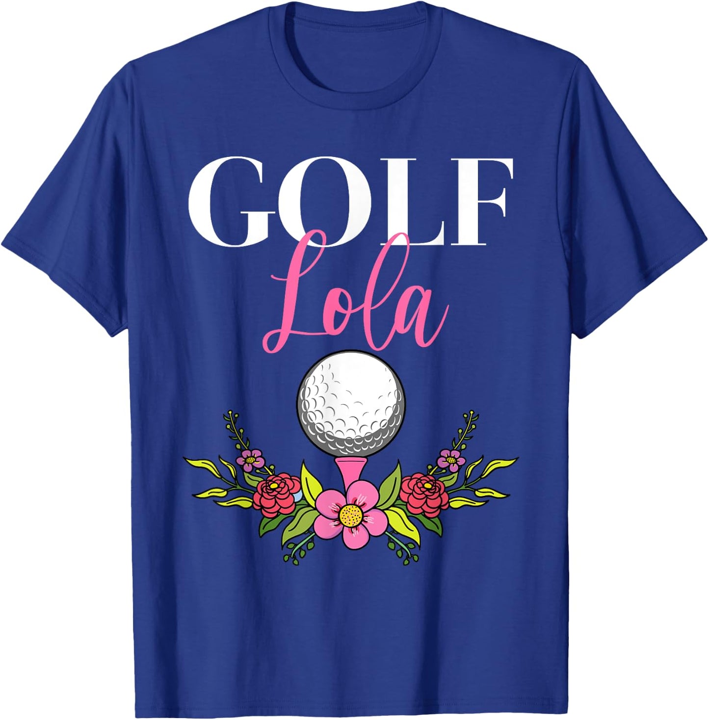 Golf Lola Filipino Golfer Grandma T-Shirt - T-Shirt | Royal