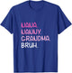 I Went From Nana Nanny Grandma to Bruh Quotes Mother's Day T-Shirt - T-Shirt | Royal