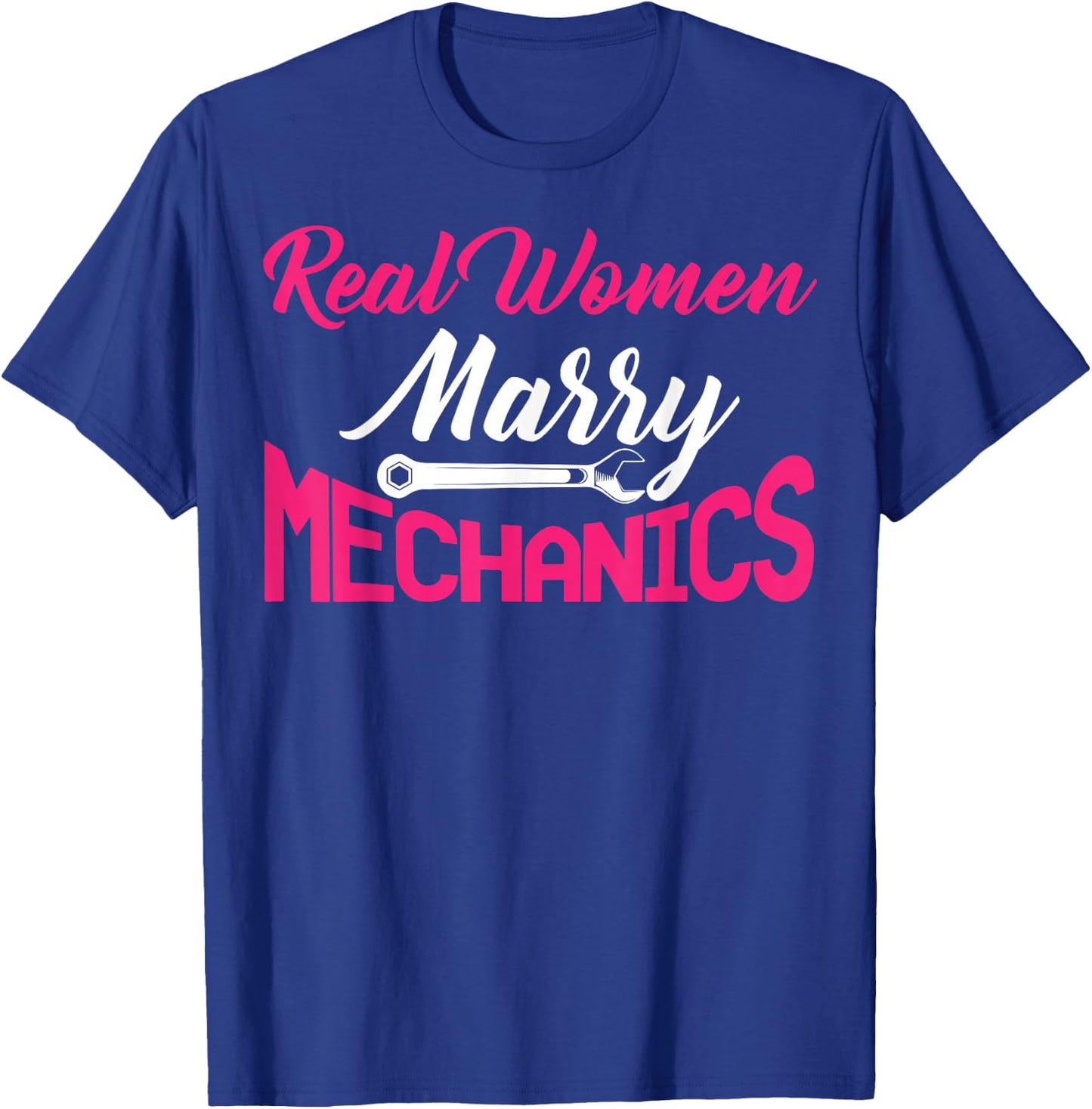Mechanic Wife Apparel - Funny Cute Wives Design T-Shirt - T-Shirt | Royal
