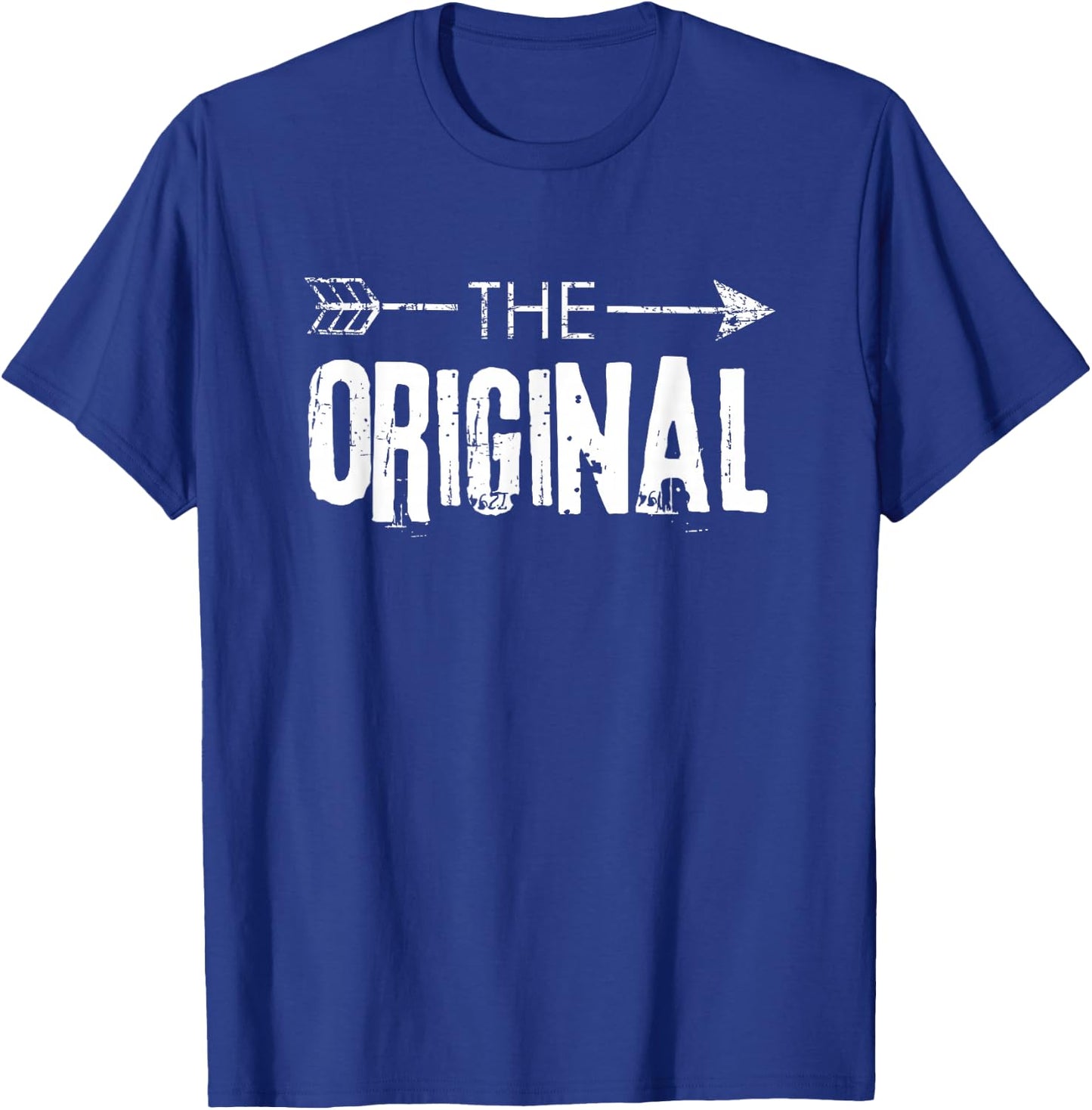 Funny Sibling The Original Oldest Child or Dad Gift T-Shirt - T-Shirt | Royal