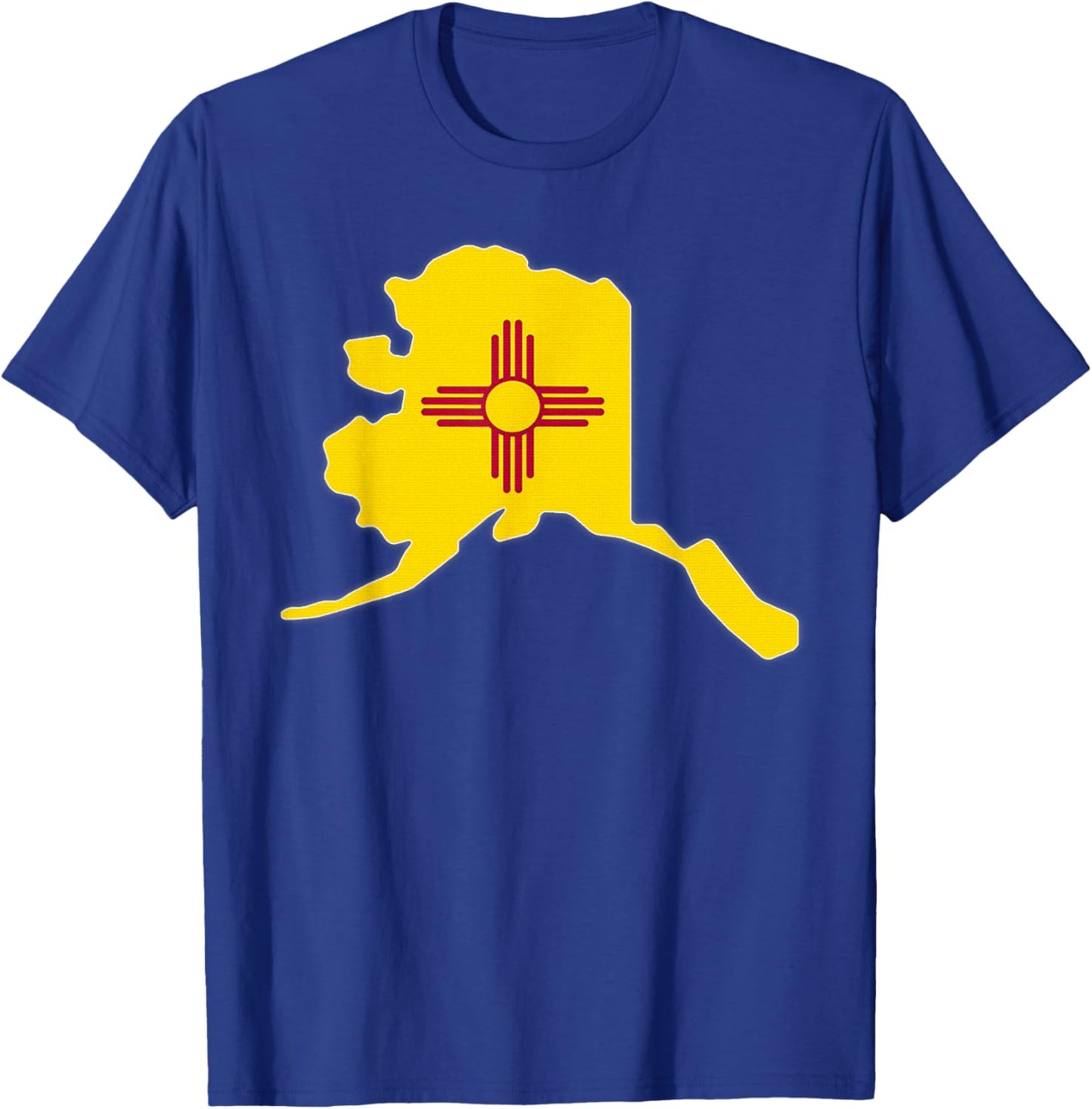 ALASKA STATE MAP NEW MEXICO NM Flag Roots Men Women Gift T-Shirt - T-Shirt | Royal