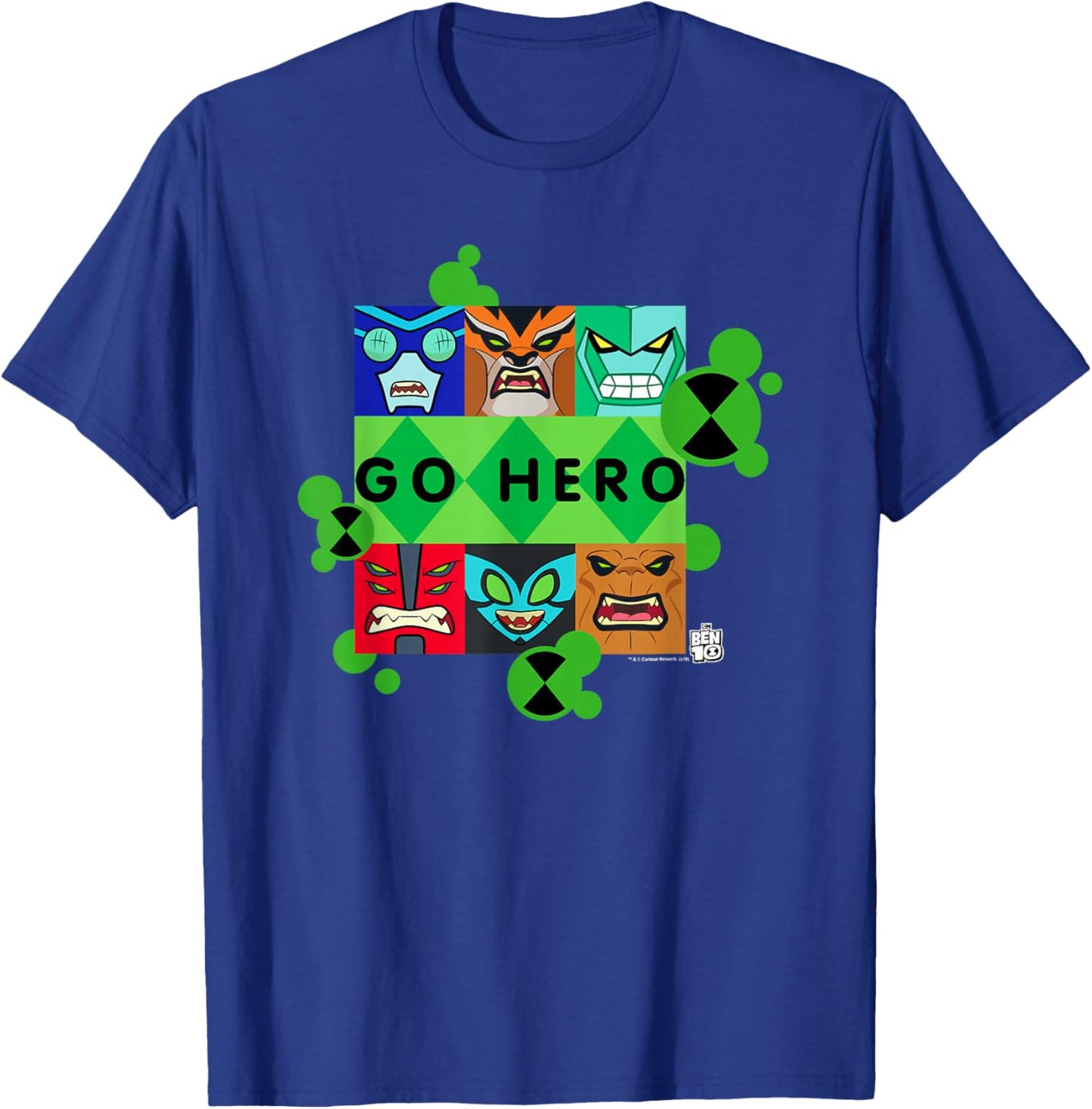 Ben 10 Go Hero T-Shirt - T-Shirt | Royal