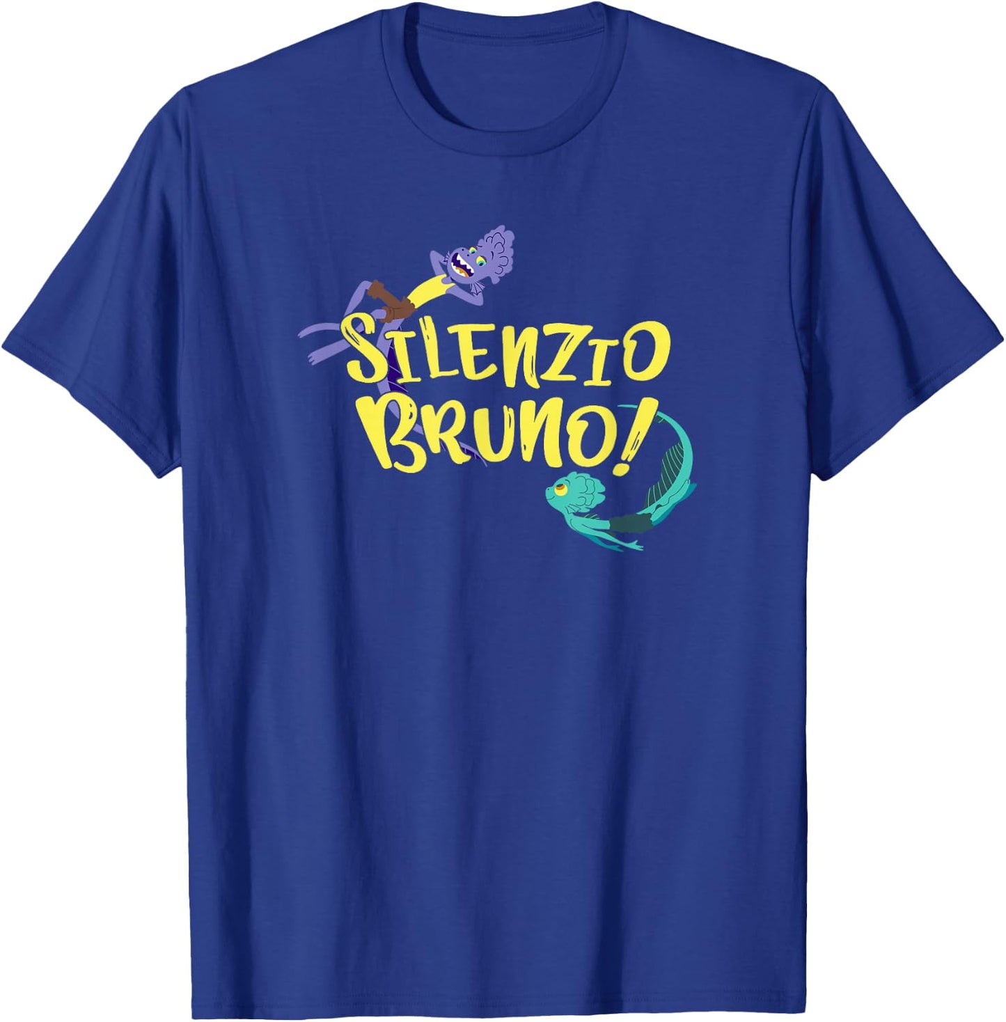 Disney Pixar Luca Silenzio Bruno! Characters Swimming T-Shirt - T-Shirt | Royal